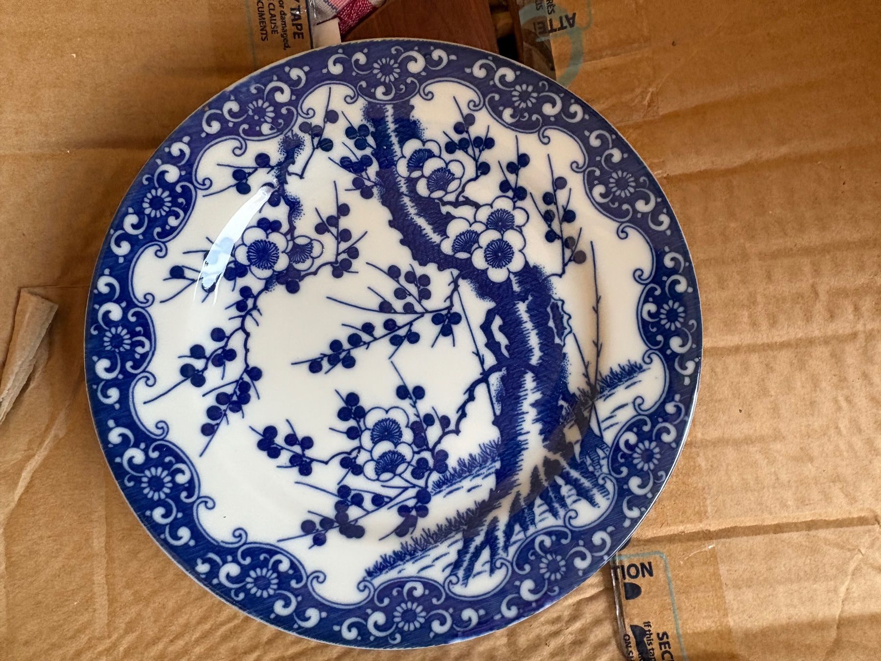 Piatti: Assiettes bleue décor arbre – Usato da Grône venduto da natatou