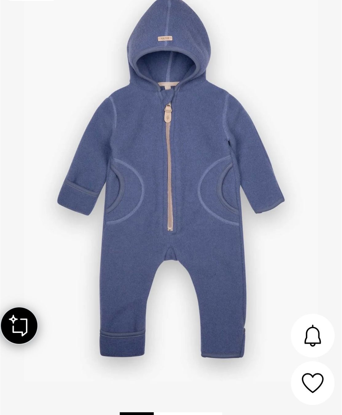 : Wollfleece Overall PurePure 62/68 – Usato da Weiningen ZH venduto da carolina89 1