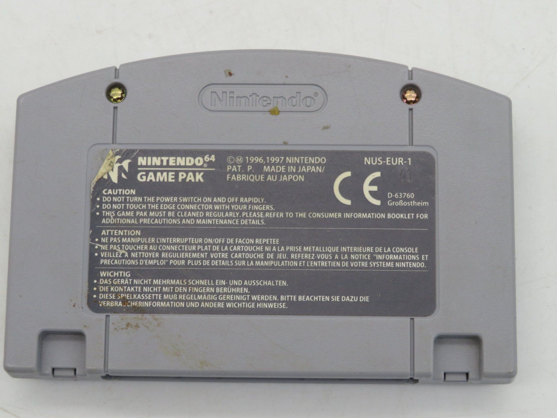 Spiele: Nintendo 64 Spiel 007 Goldeneye – Gebraucht aus Reinach BL von WBZ-Flohmarkt 4