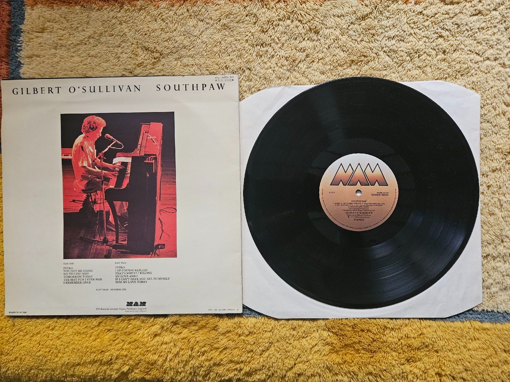 Dischi in vinile: Gilbert O'Sullivan Schallplatte Lp - Southpaw – Nuovo (secondo la descrizione) da Lyss venduto da Alexine 1