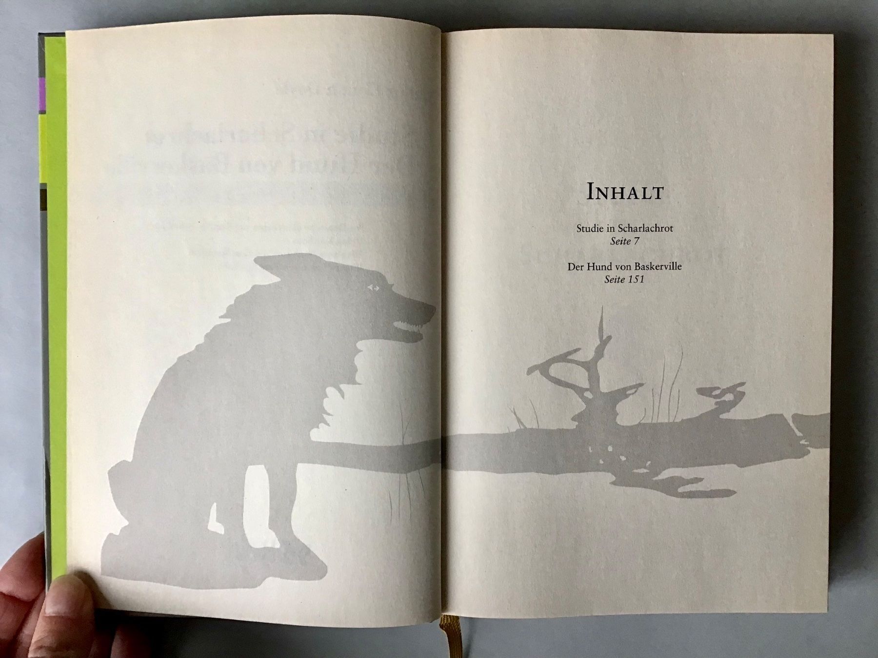 Libri: Der Hund von Baskerville / Studie in Scharlachrot – Nuovo (secondo la descrizione) da Bubendorf venduto da Alpenheidi 3