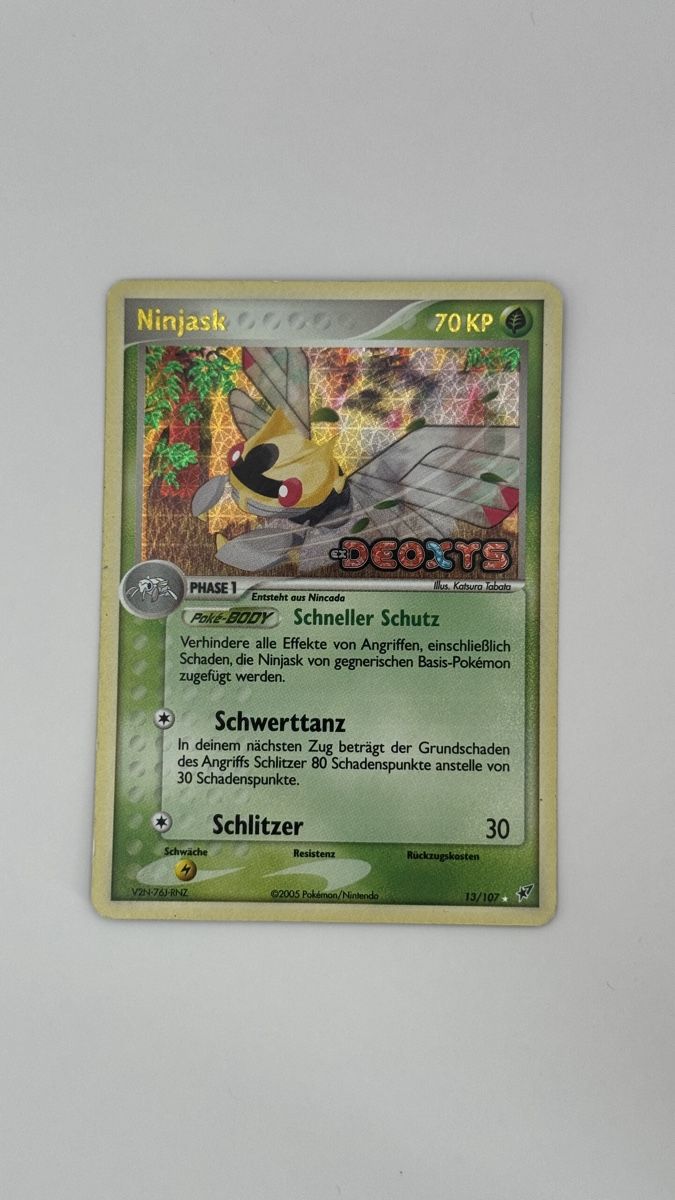Pokémon Carte collezionabili: Ninjask holo reverse Ex deoxys 13/107 – Usato da Belprahon venduto da Rob_ain