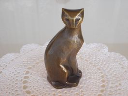 Alte BAG TURGI Bronze Skulptur Sammel-Figur Raubkatze-Katze