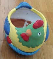 Tischdeko / Kleiner Blumenkorb aus Keramik