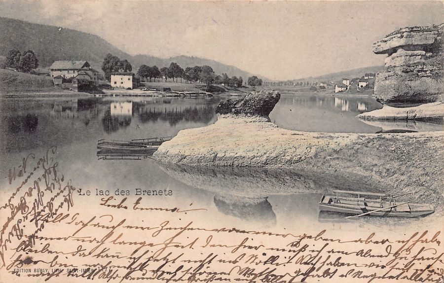 Cartes postales: Le Lac des Brenets, circulée 1902 – D'occasion à Frauenfeld par POML
