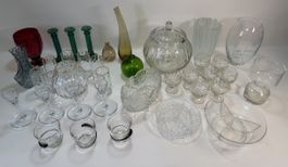 Grosses Glas Konvolut – Vasen, Schalen, Gläser & Deko
