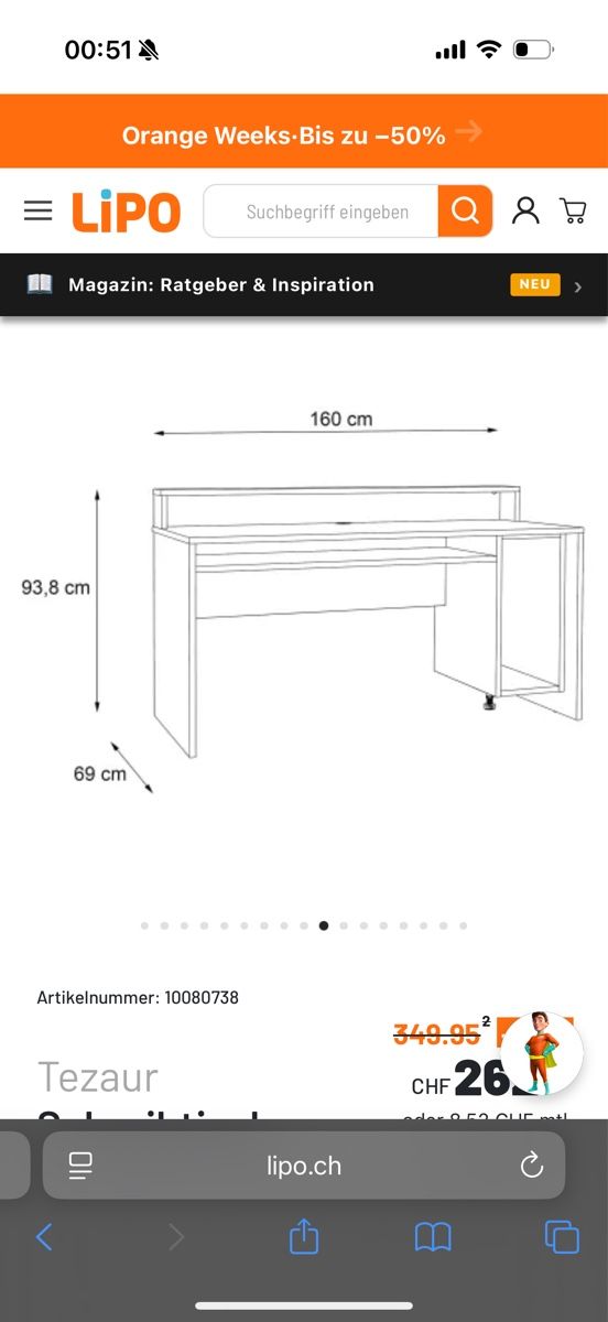 Schreibtische: Schreibtisch/ Bürotisch – Gebraucht aus Steffisburg von sab_pbw7 8