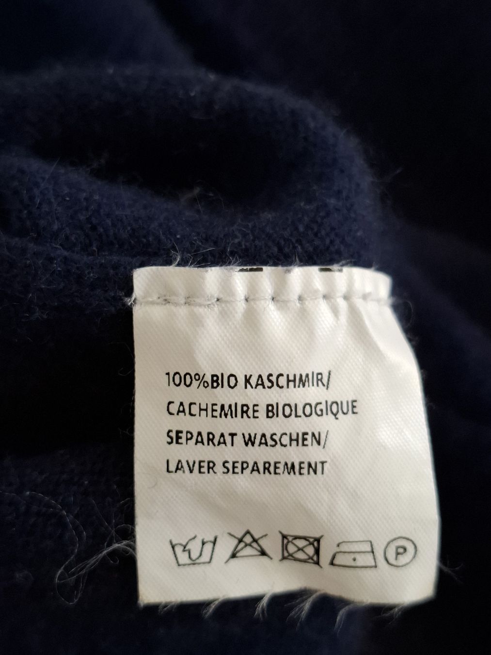 Manor Maglioni & Felpe: Manor Bio Kaschmir Pullover XS, dunkelblau – Usato da Rotkreuz venduto da PrelovedPicks 3