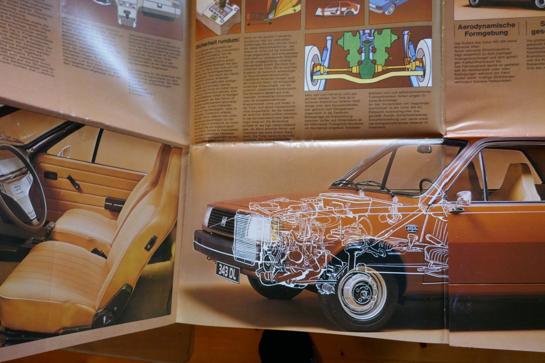 Volvo Dokumente: VOLVO  343  Originalprospekt – Gebraucht aus Madiswil von ML911 2