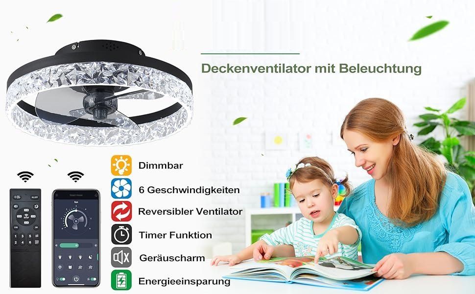 Lampadari & plafoniere: Deckenleuchte LED 40cm mit Ventilator, Deckenventilator – Nuovo e nell'imballaggio originale da Zürich venduto da MueDes 6