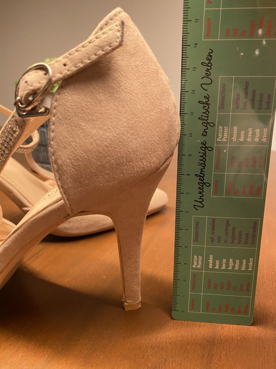 Scarpe da donna: Glitzer High Heels, Tulipano, beige, Gr. 38 – Usato da Zumikon venduto da leskel 4