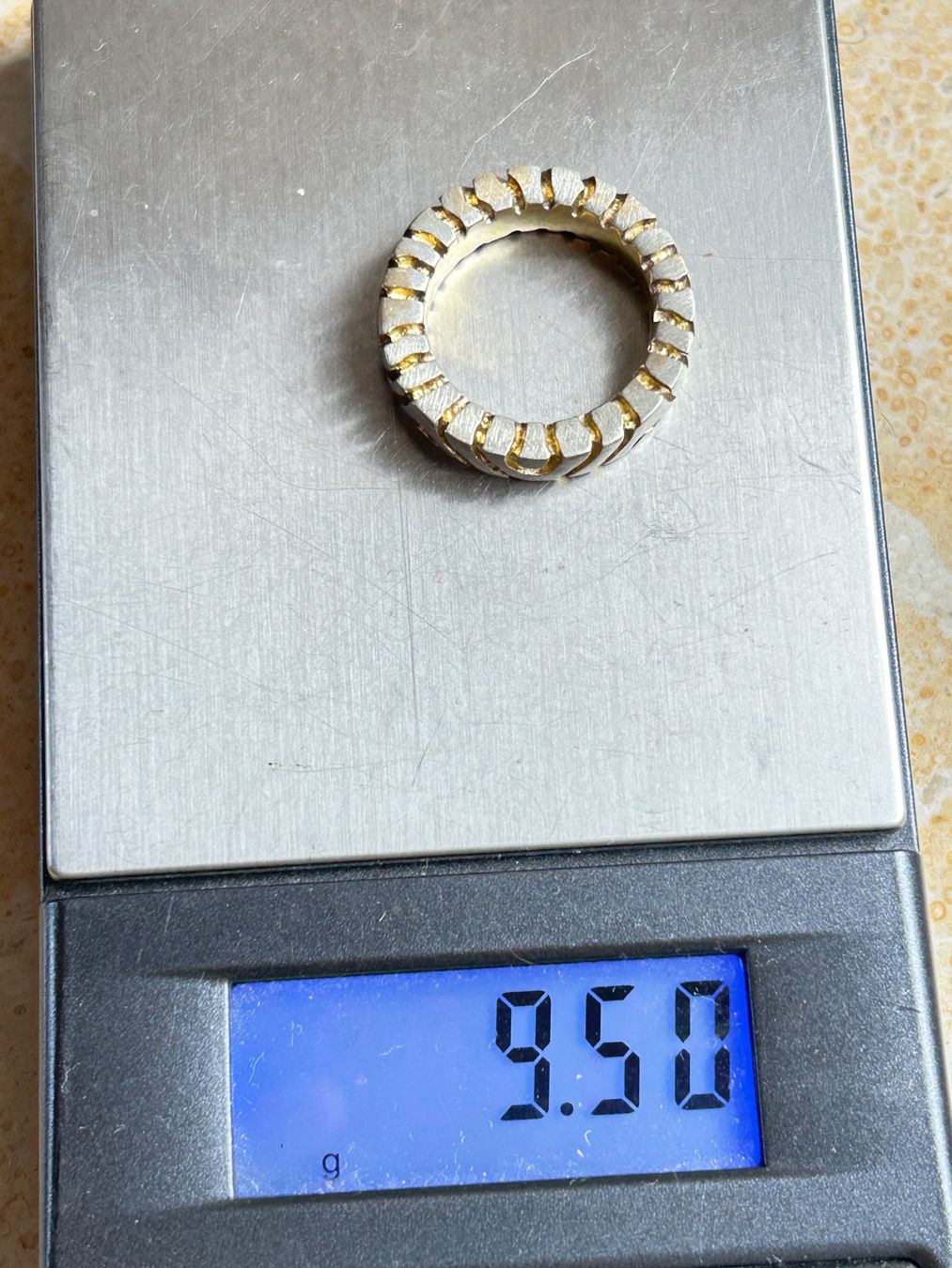 Ringe: Silber Ring 54 - geometrisches Muster, Vintage – Gebraucht aus Basel von bellespirit 8