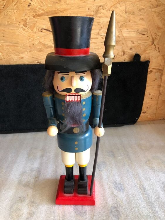 TOPBATHY Weihnachtsstatue Aus Holz Mit Nussknacker  Produktbild-Vorschau 8