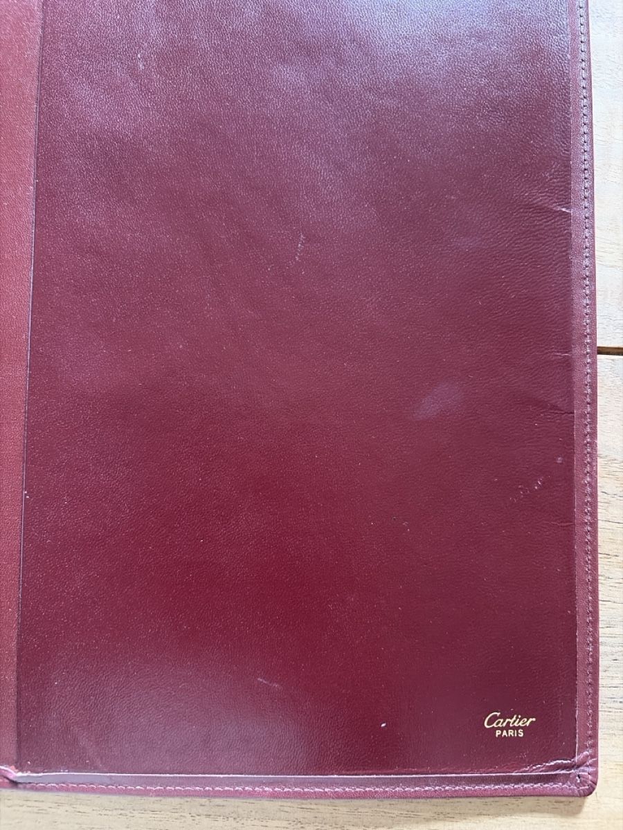 Ordner: Cartier Burgundy Leather Agenda Folder – Gebraucht aus Zürich von muelv 1
