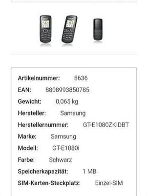 Samsung Telefoni cellulari / Smartphones: Natel mit laden Gerät – Usato da Luzern venduto da SusanaVieira 1
