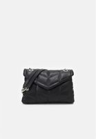 Sac à main Parfois matelassé noir, bandoulière chaîne argent