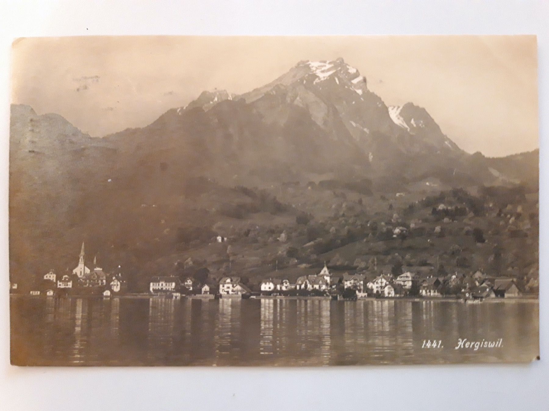 Cartoline postali: Hergiswil 1925 – Usato da Sargans venduto da nicsam1815