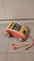Holz Kinder Xylophon mit Stöckchen und Schnur zum Ziehen