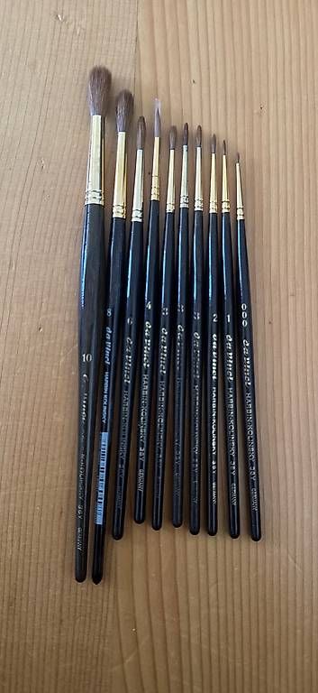 Pennelli: davinci da vinci harbin kolinsky aquarell pinsel – Usato da Bern venduto da vira1