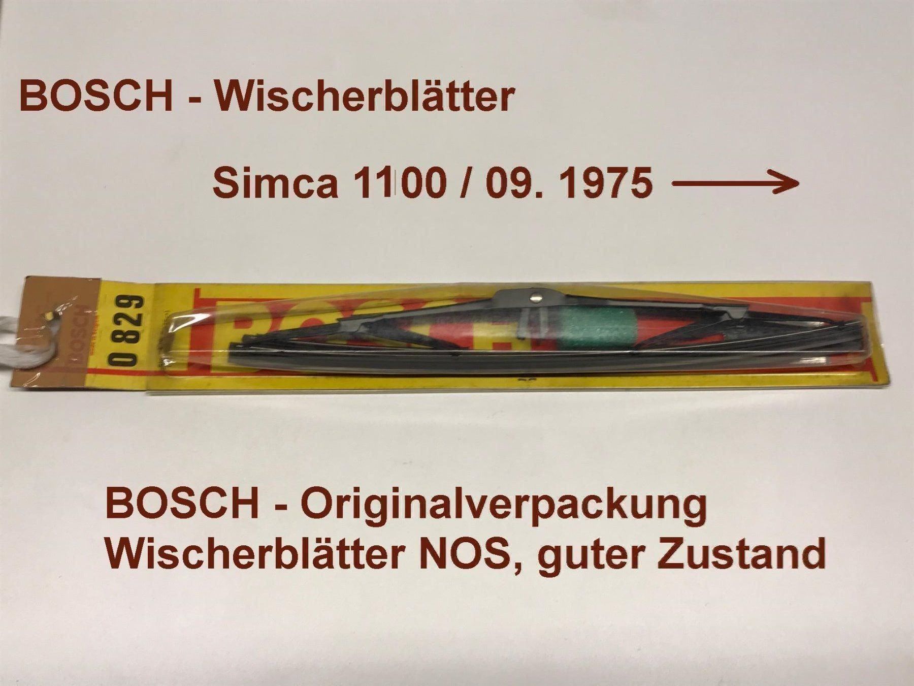 Bosch Alle Autoersatzteile: Simca 1100 Oldtimer Wischerblätter BOSCH neu und ungebraucht – Neu und originalverpackt aus Giswil von Healey71