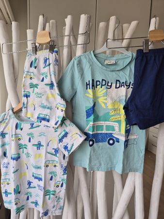 Pyjama-Set Gr. 128, Sommer, Top Zustand