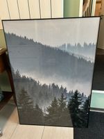 Bilderrahmen mit Motiv Wald, guter Zustand
