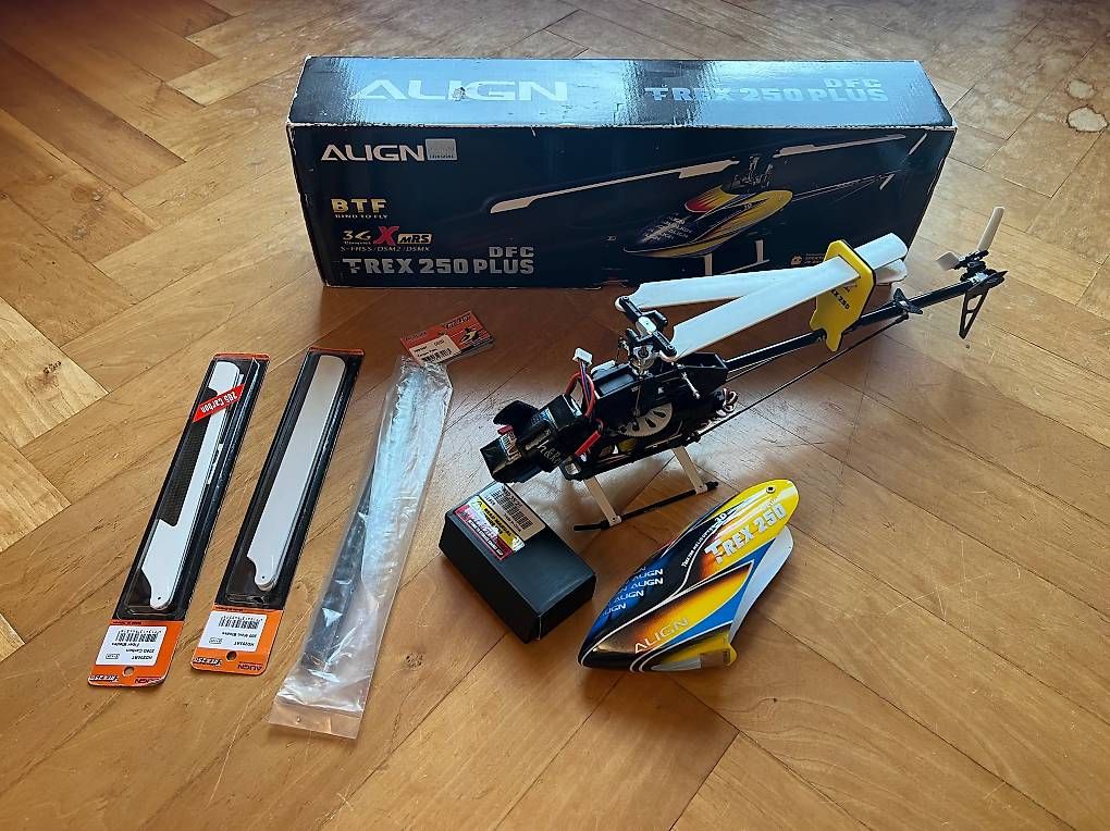 Modellismo RC: Hélicoptère Align T-Rex 250 DFC Plus - Version BTF Spektrum – Usato da Zürich venduto da dada9393