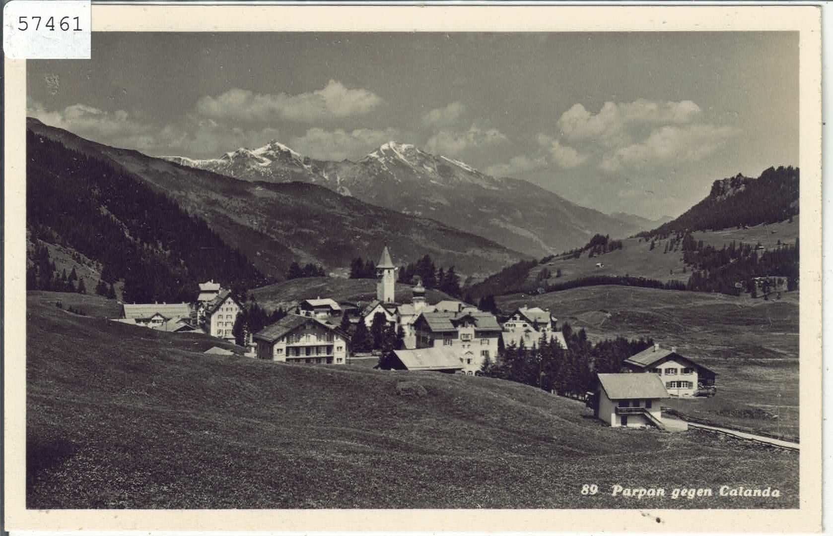 Ansichtskarten: Parpan gegen Calanda – Gebraucht aus Ettingen von Kartenplanet