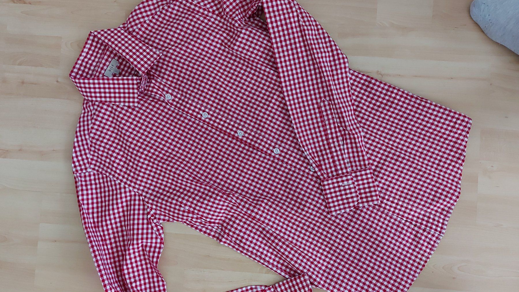 Camicie: Nile Hemd Rot gr.S – Usato da langenthal venduto da rundholz7 1