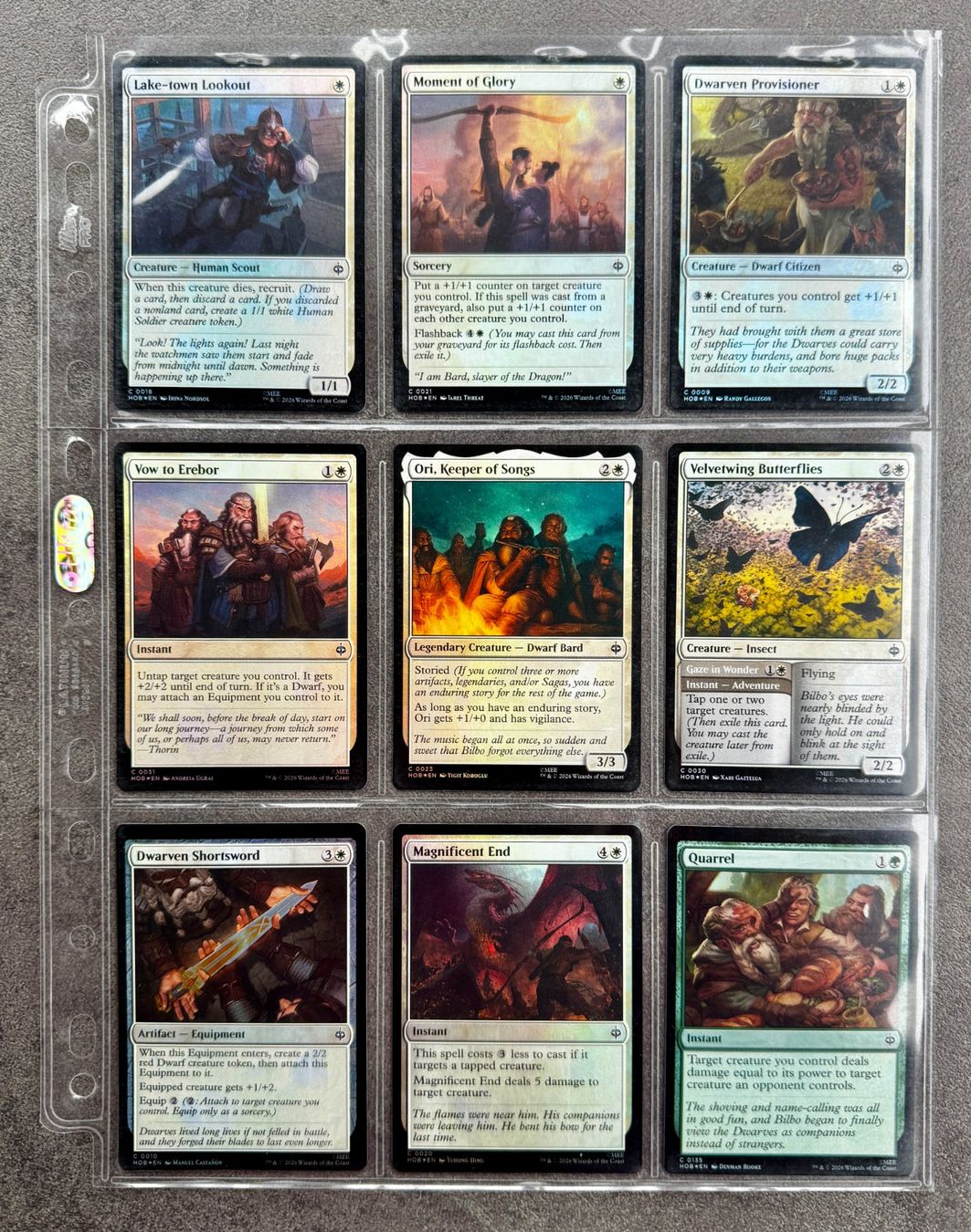 Magic The Gathering Sammelbilder & Trading cards: The Hobbit Foil Commons 56stk. – Neu (gemäss Beschreibung) aus Rechthalten von hosme_be