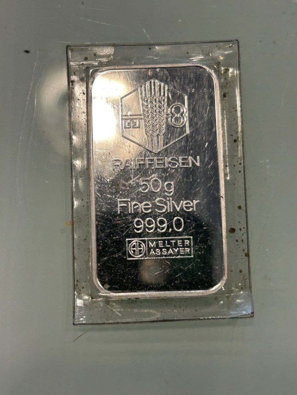 Edelmetalle: 50 gramm silber barren – Gebraucht aus herisau von hb_gold