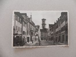 Ansichtskarte Delémont JU Jura Jahr 1938 Geschäfte