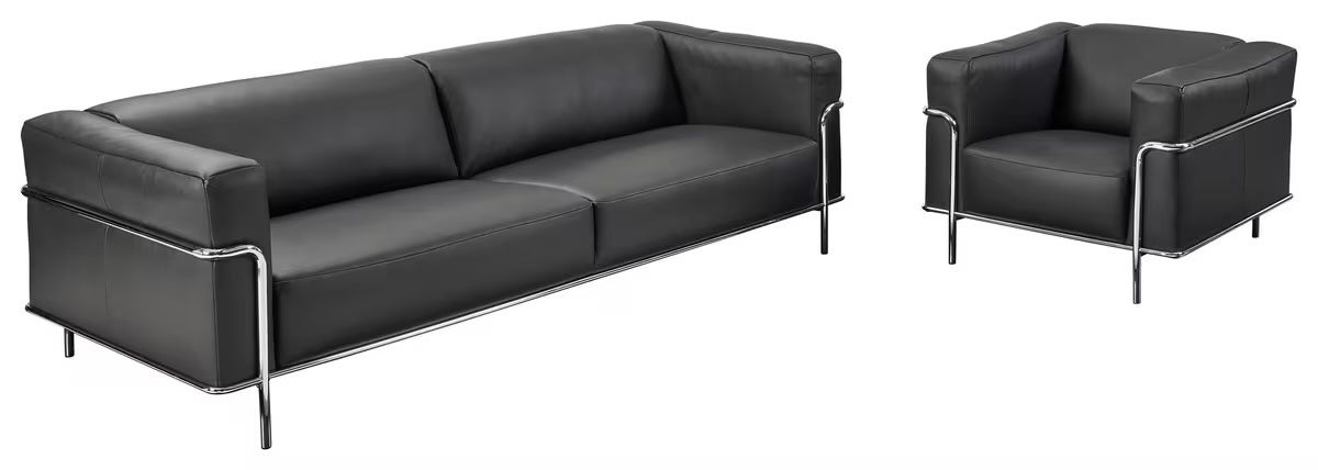 Johann Jakob Sofas: Design Leder Sofa Sessel Hocker – Gebraucht aus Alosen von mangan 6