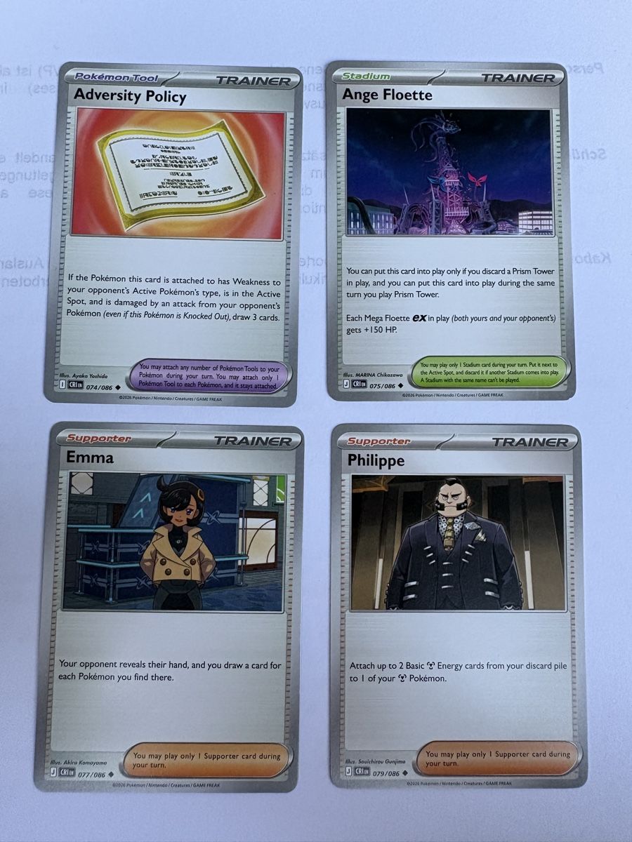 Pokémon Carte collezionabili: Pokemon Chaos Rising Trainerkarten – Nuovo (secondo la descrizione) da Brislach venduto da Snowcath