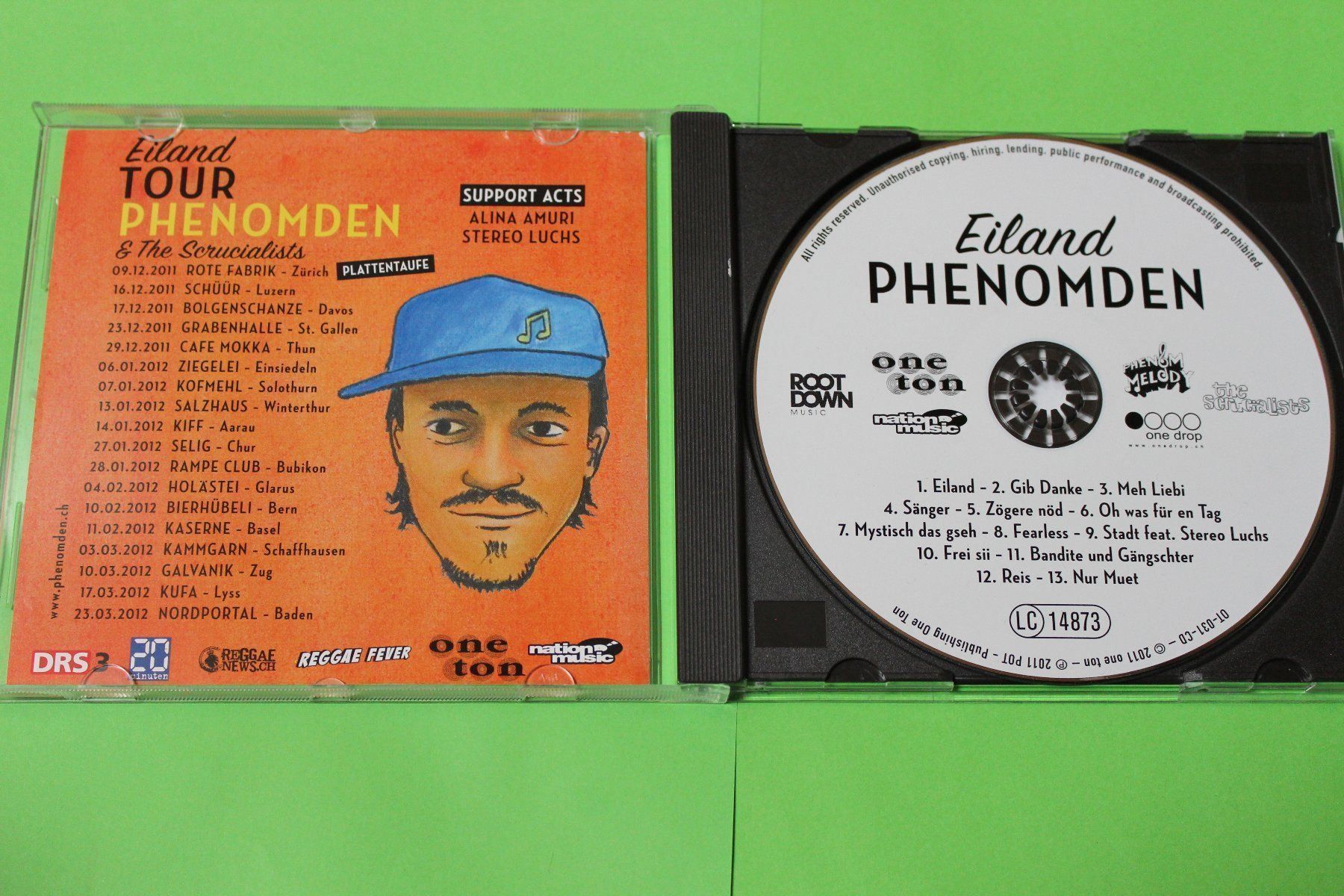 CD: PHENOMDEN - EILAND (Swiss-Reggae) CD 2011 – Usato da Tübach venduto da JamesStone 3