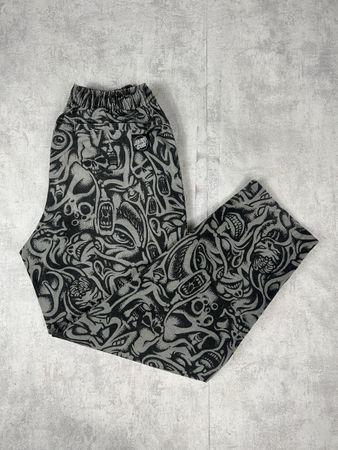 Pantalon Santa Cruz All Over Print Monogram Noir/Gris - XS