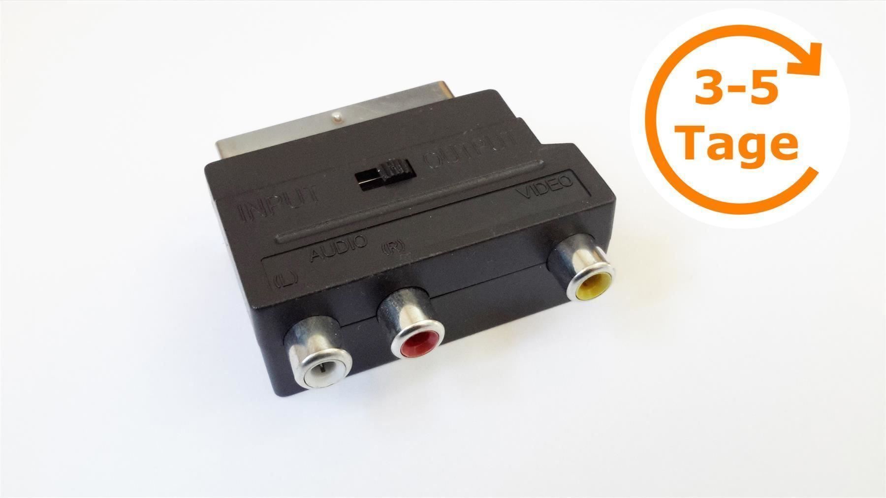 Unità & Adattatore: Adapter Scart auf 3x Cinch mit Switch – Nuovo e nell'imballaggio originale da St. Gallen venduto da cointec