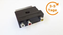 Adapter Scart auf 3x Cinch mit Switch