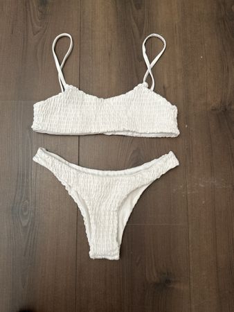 Bikini weiss Crinkle Grösse S neu ohne Etikett