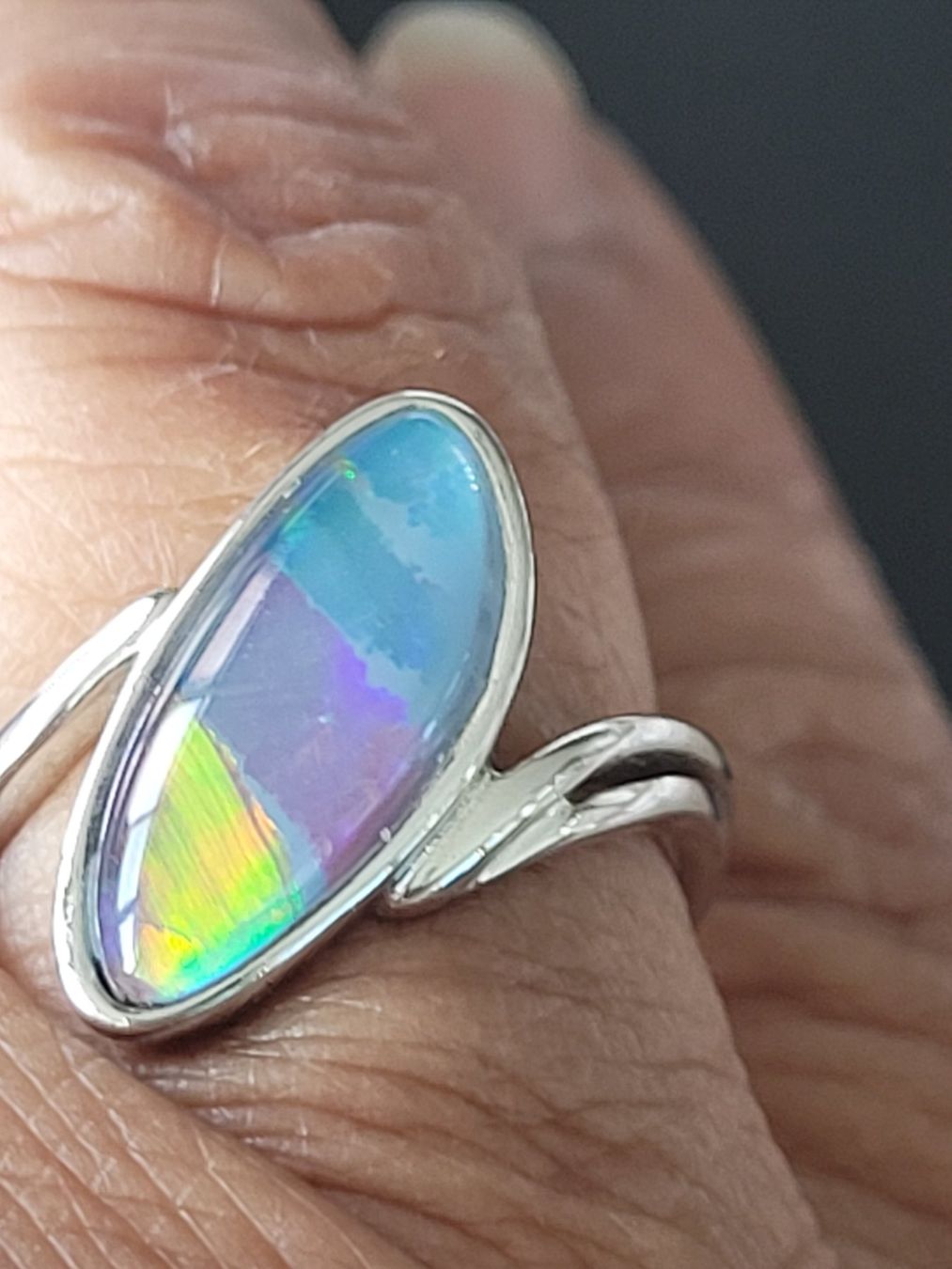 Altri gioielli: Ohrringe und Ring Opal Silber neuwertig – Nuovo (secondo la descrizione) da Zürich venduto da Engel620 2