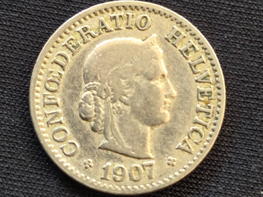 Tutti le monete: 10 cts 1907 – Usato da Genève venduto da bbastos