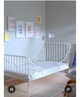 Ikea Bett Weiss Metall - 80 x 200 cm gebraucht