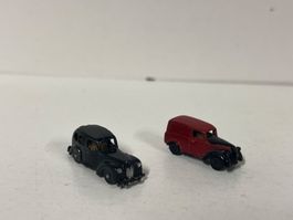 2 Modellautos Spur N metall Hersteller unbekannt