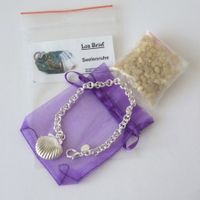 Loa-Brief Silberarmband mit Medaillon - Seelenruhe