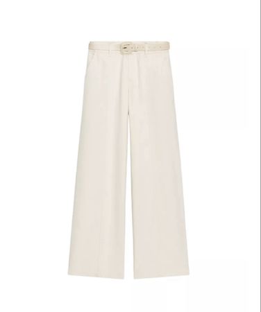 ZARA WEITE HOSE MIT GÜRTEL