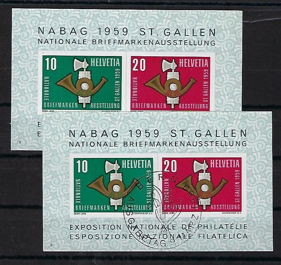 Tutti i francobolli: 1959 Nabag Block  ** u. ET.  15555 – Usato da Lunden venduto da Animus999
