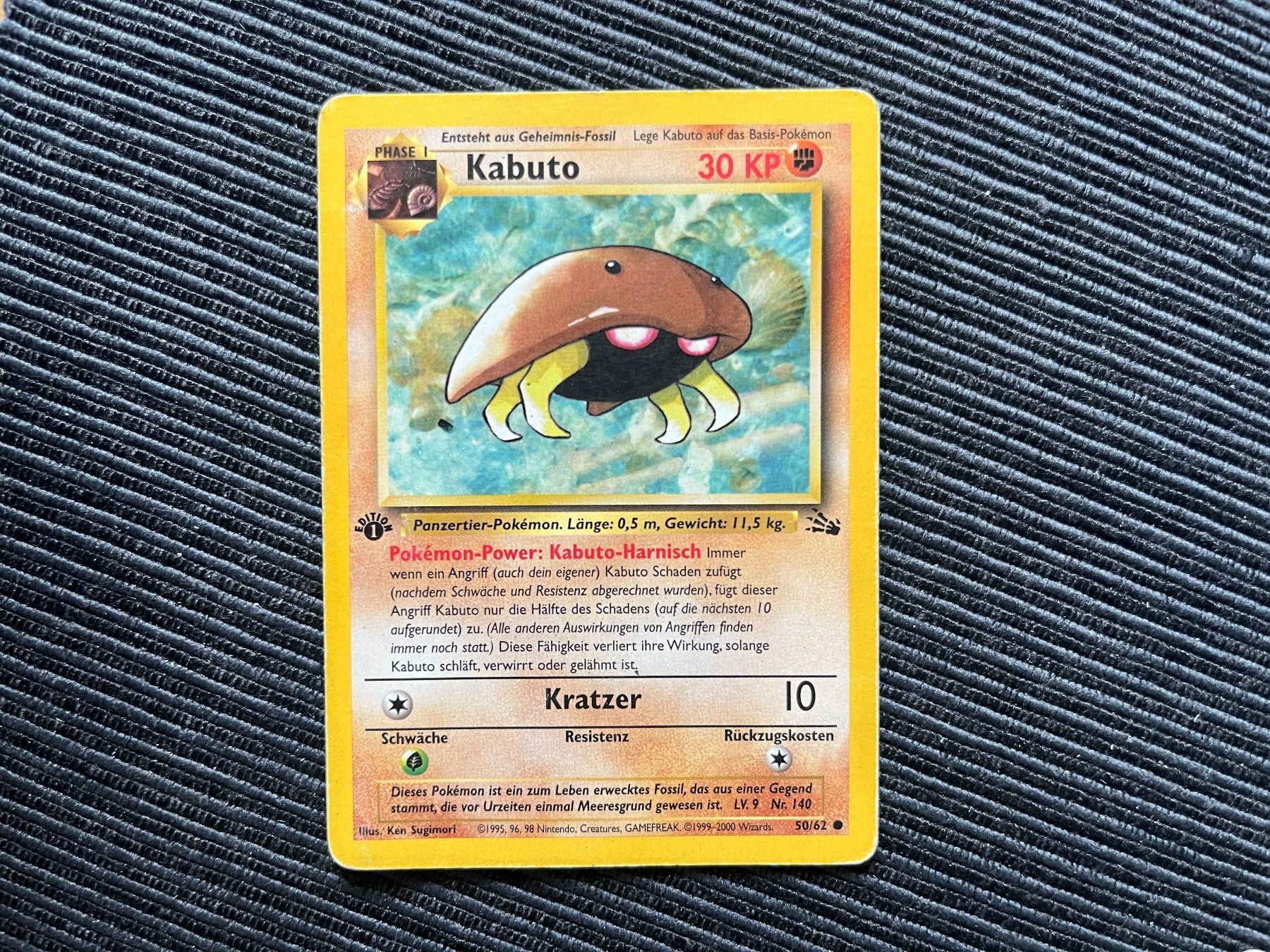 Pokémon Sammelbilder & Trading cards: Pokemon Kabuto 1.Edition Fossil Deutsch – Gebraucht aus Wabern von Collectfun