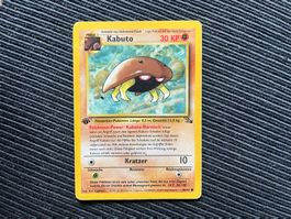 Pokemon Kabuto 1.Edition Fossil Deutsch