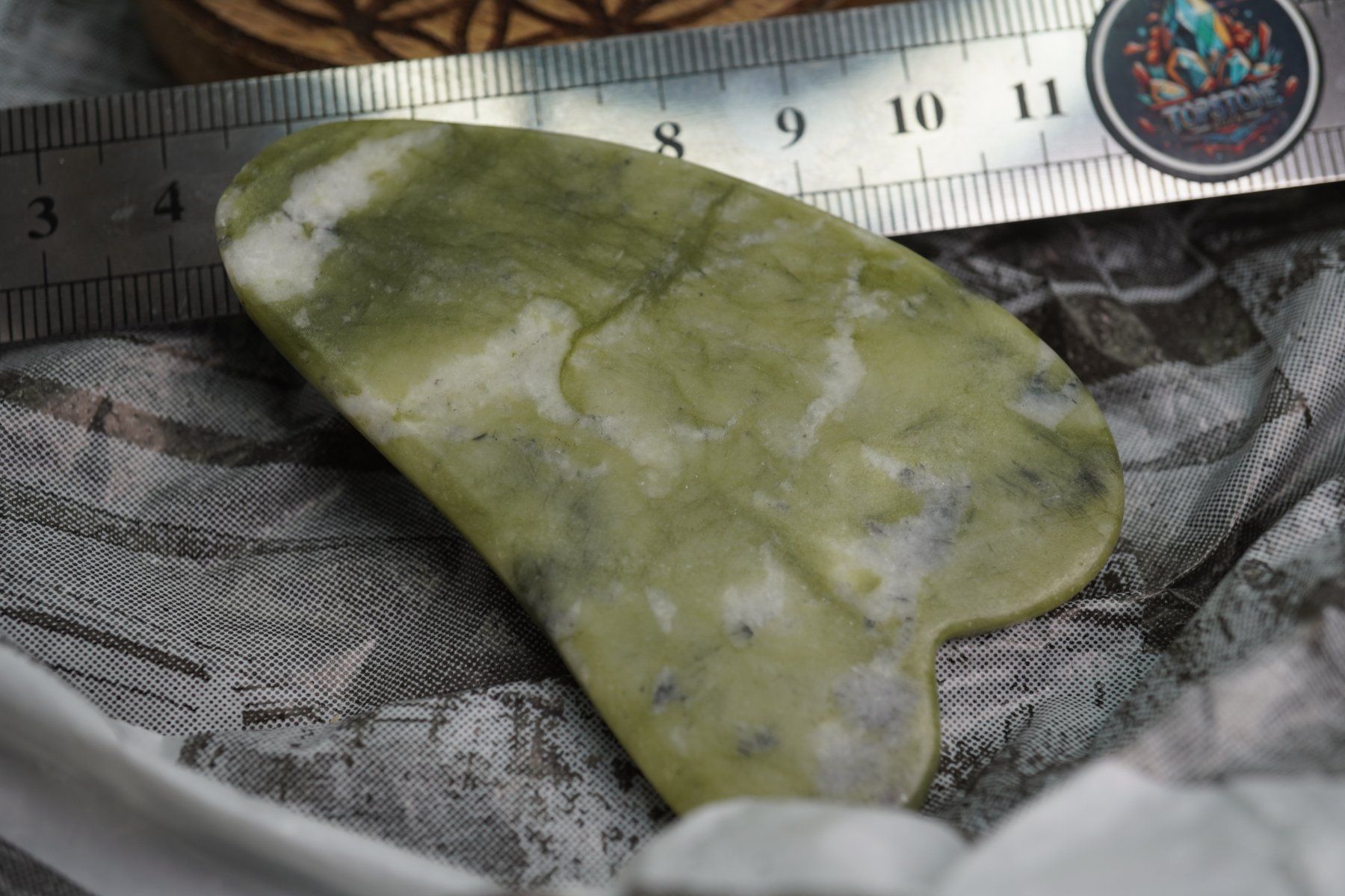 Minerali & Pietre curative: Gua Sha Massage-Stein Jade Grün ab 1.- – Nuovo e nell'imballaggio originale da Eschenbach SG venduto da topstone 5