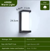 Applique murale extérieure/intérieure Led 110V 220V étanche